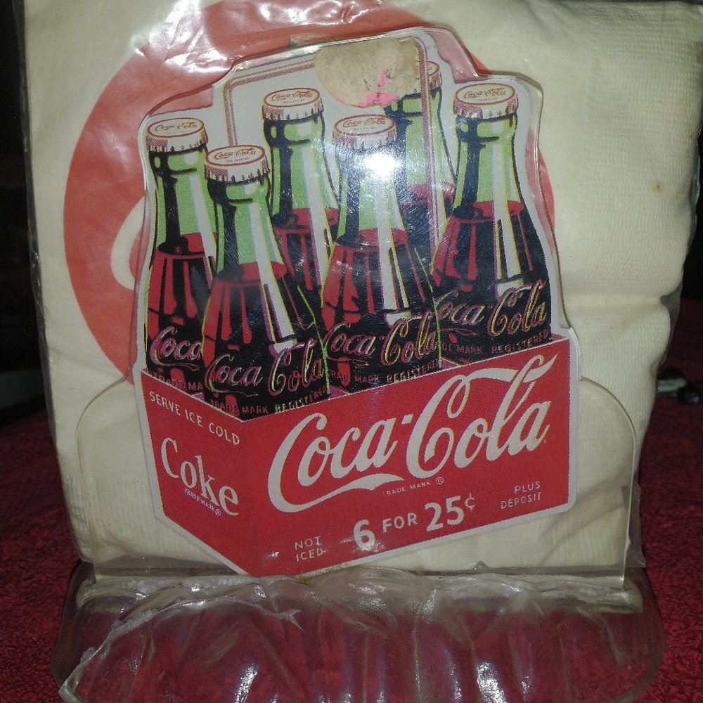 Vintage Plastic Coca-Cola Napkin Holder